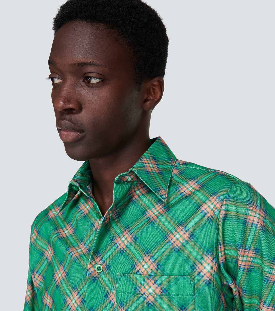 Checked cotton corduroy shirt | ERL