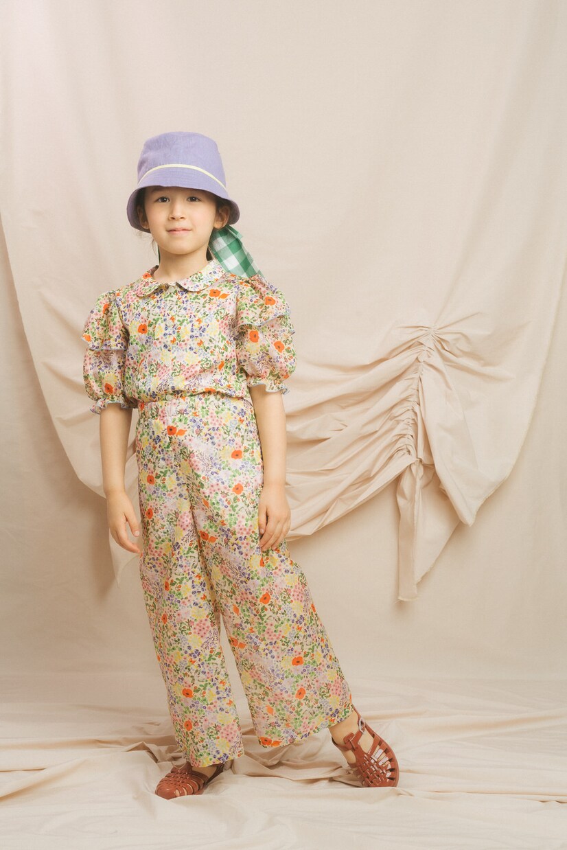 Floral cotton and silk pants | Paade Mode