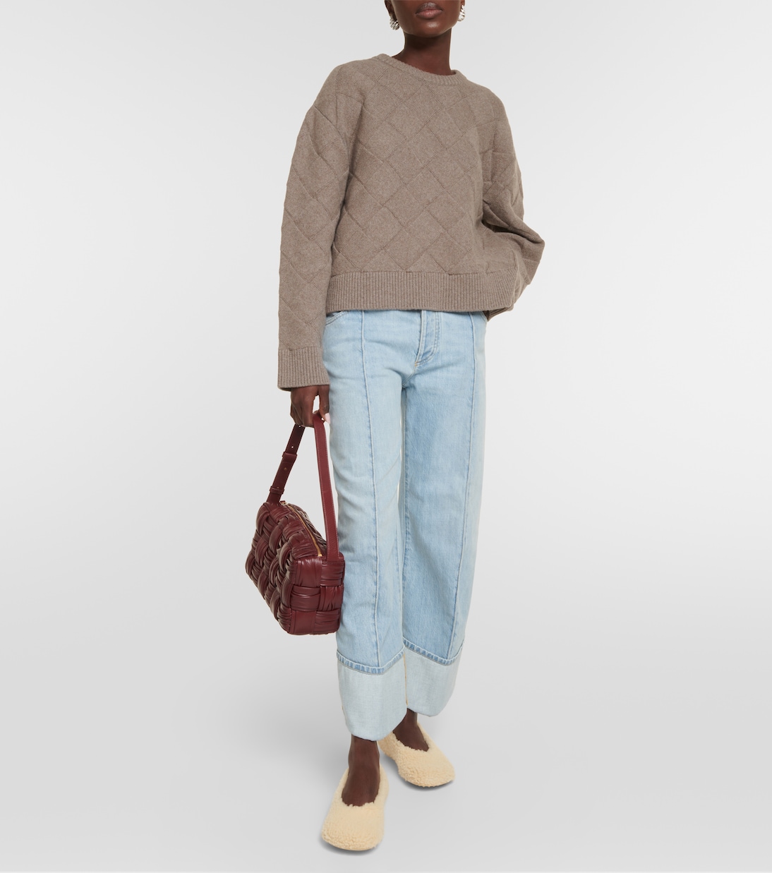 Shearling ballet flats | Bottega Veneta