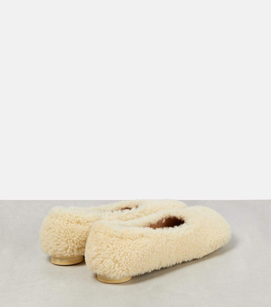 Shearling ballet flats | Bottega Veneta