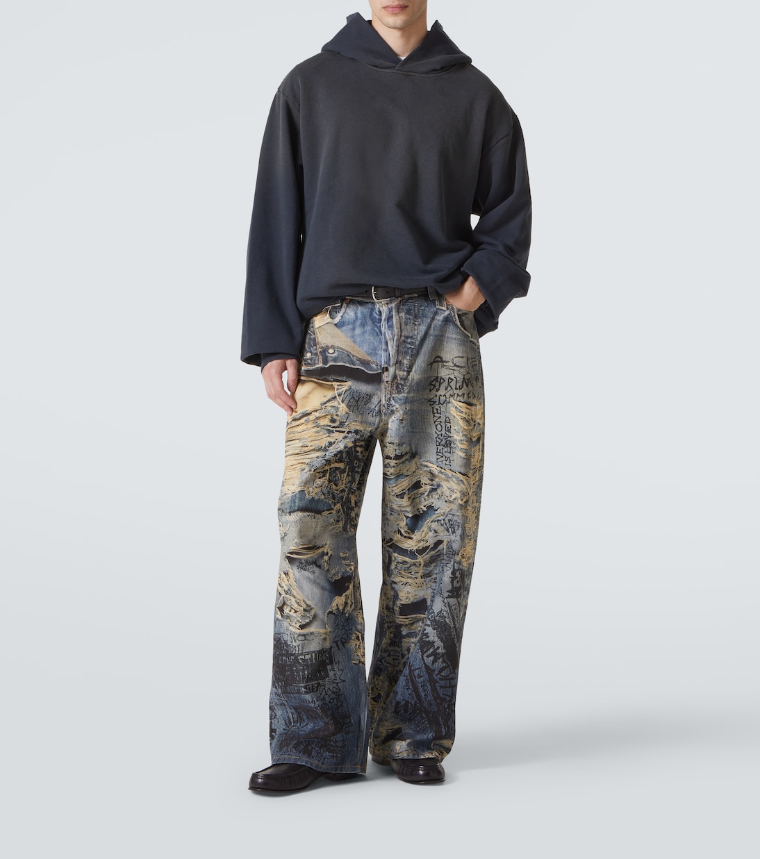 Sudadera en mezcla de algodón con logo | Acne Studios