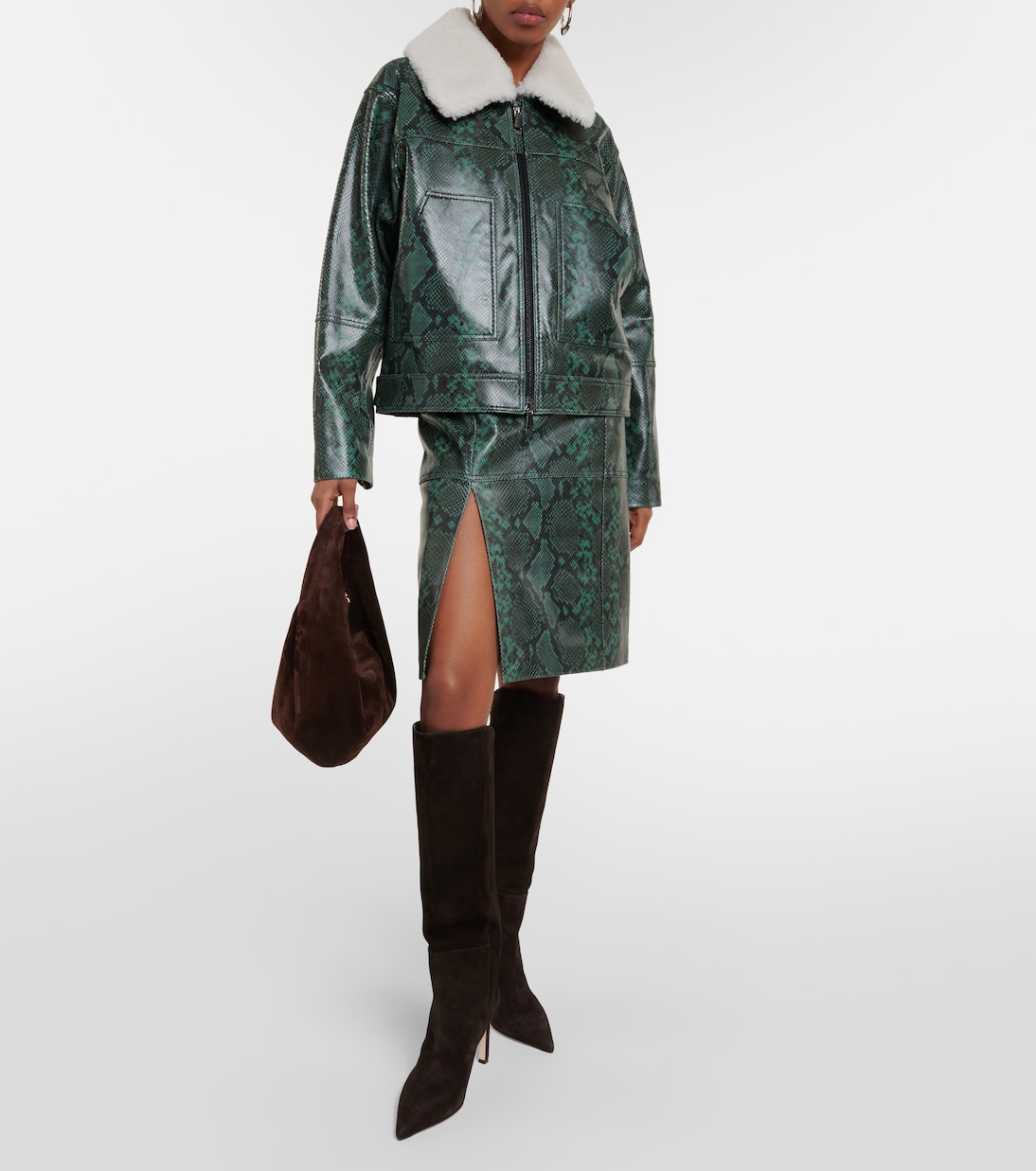 Lederjacke Urban Jungle mit Shearling | Dorothee Schumacher