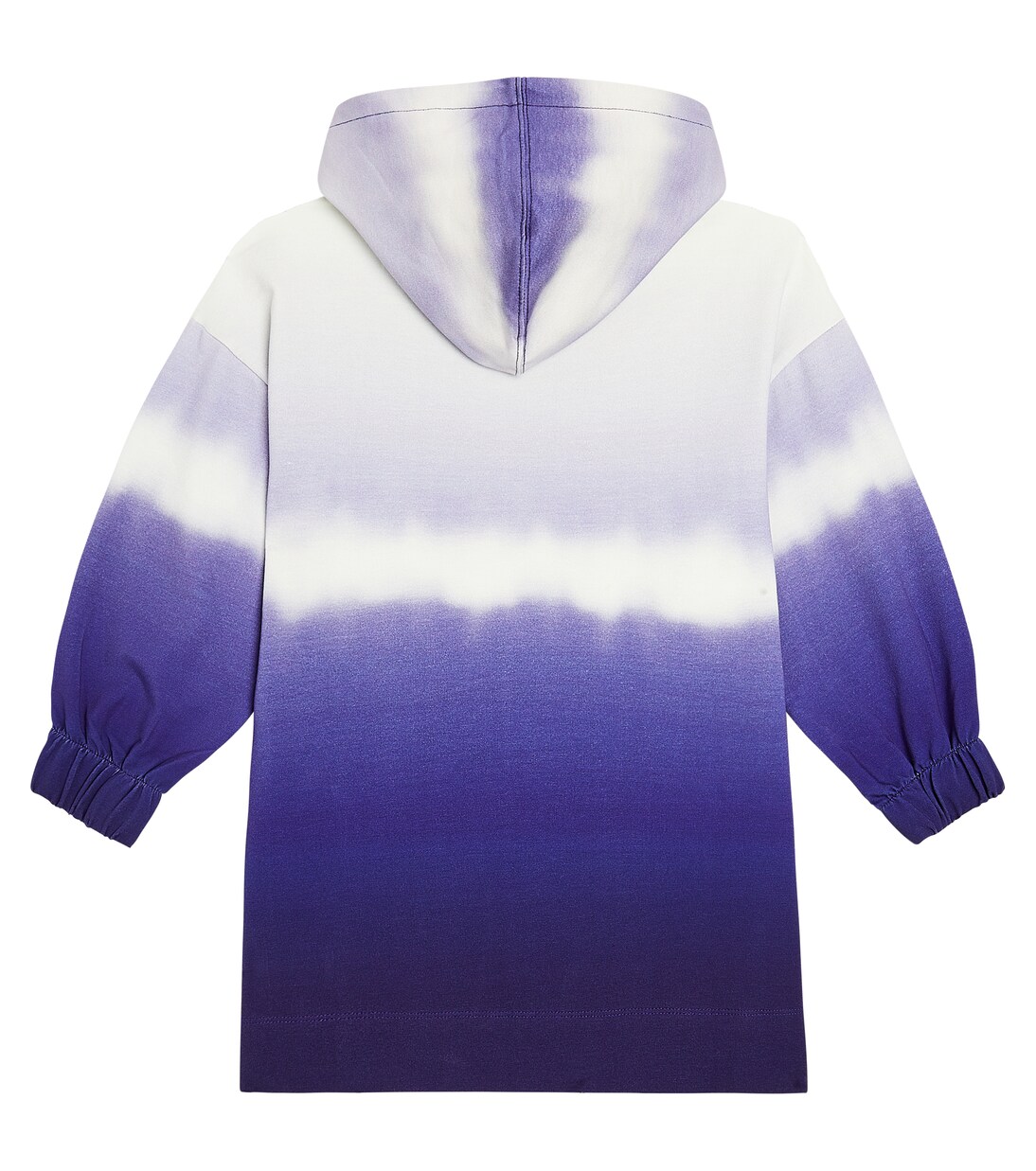 Hooded printed cotton-blend dress | Monnalisa