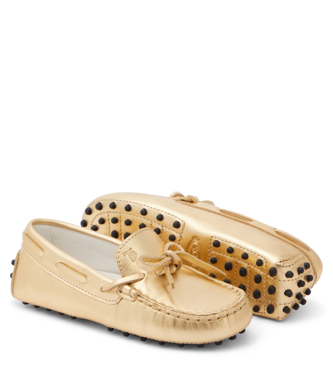 Gommino metallic leather loafers | Tod's Junior
