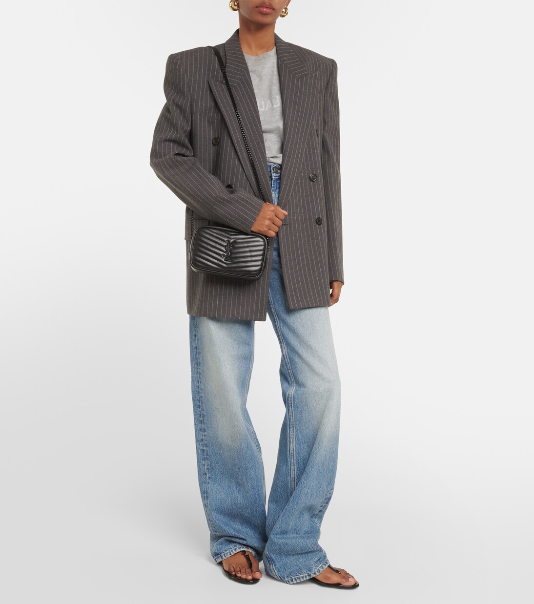 Lou Mini leather shoulder bag | Saint Laurent