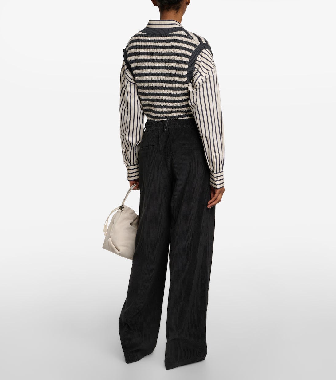 Weite Hose aus Cord | Brunello Cucinelli