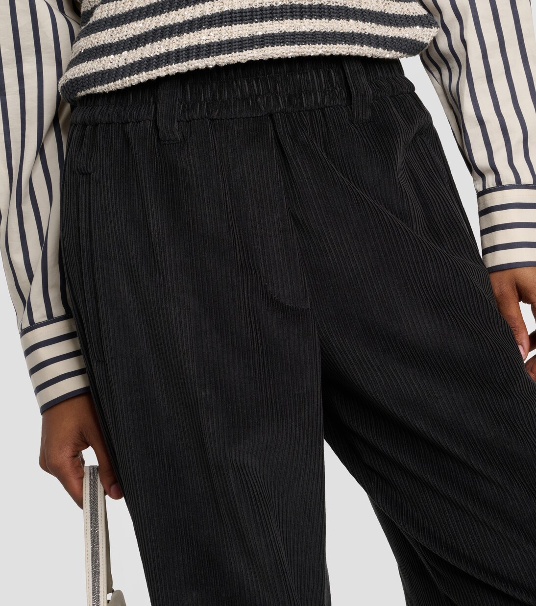 Weite Hose aus Cord | Brunello Cucinelli