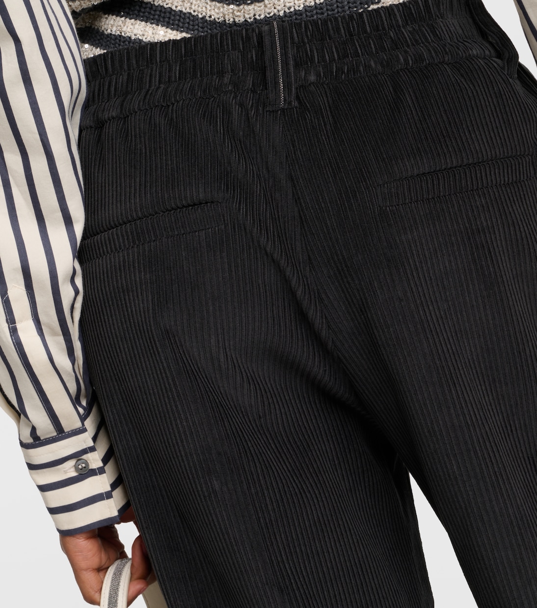Weite Hose aus Cord | Brunello Cucinelli