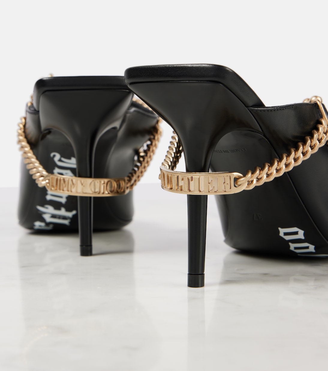 x Jean Paul Gaultier - Pumps slingback in pelle | Jimmy Choo