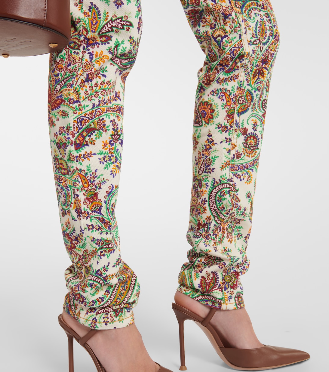 Bedruckte Mid-Rise Slim Jeans | Etro