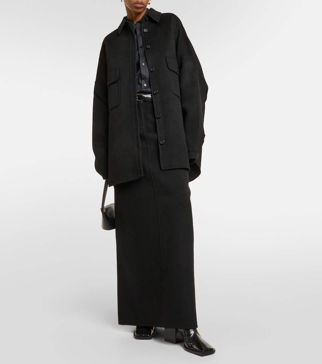 Hemdjacke Dallas aus einem Wollgemisch | The Frankie Shop