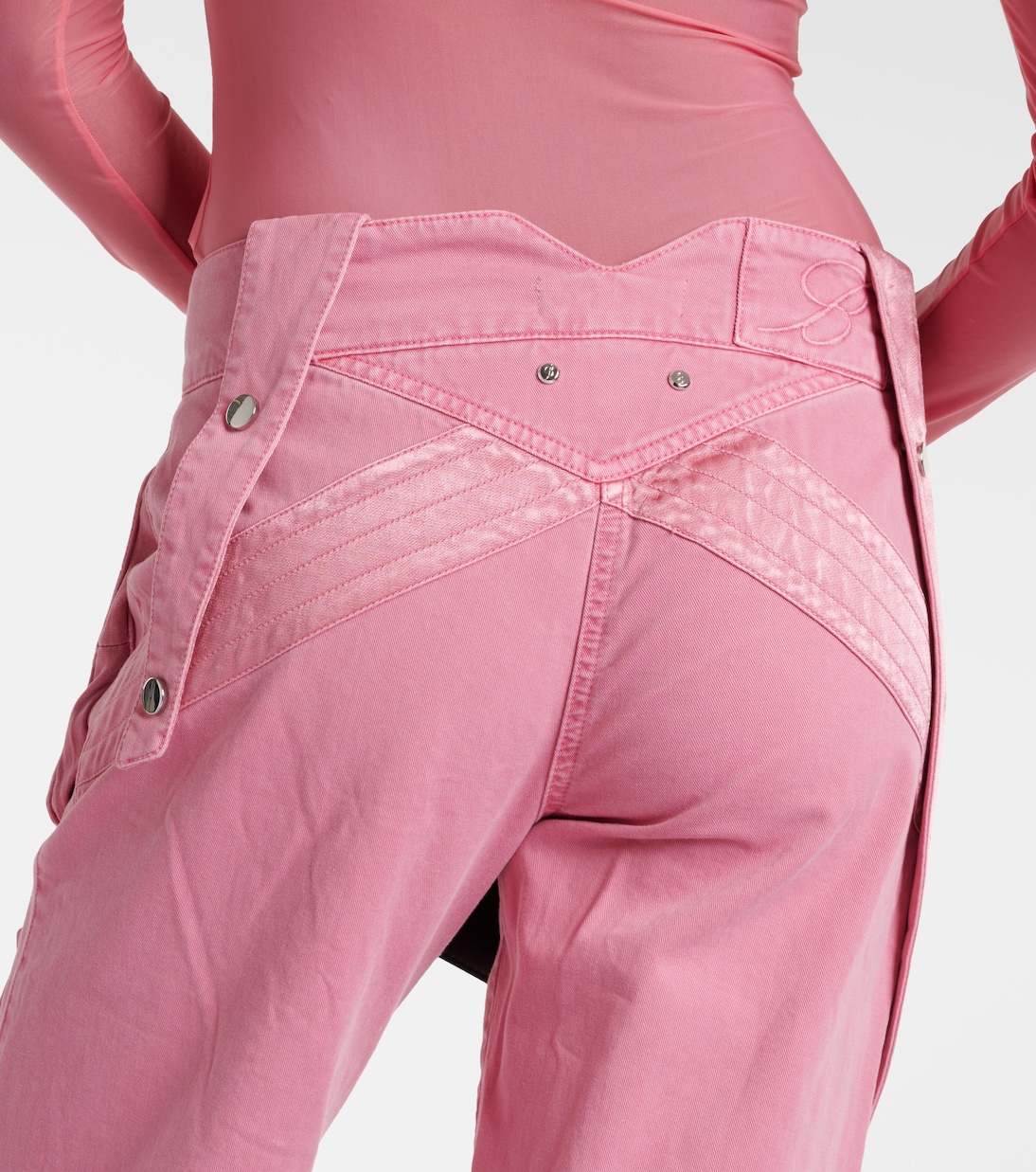 Low-Rise Straight Cargo-Jeans | Blumarine