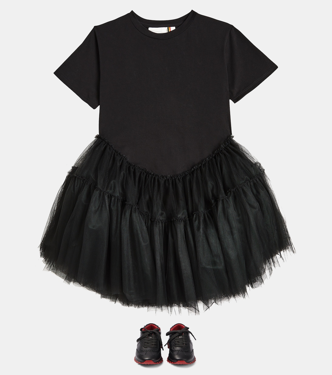 Jersey and tulle dress | Caroline Bosmans