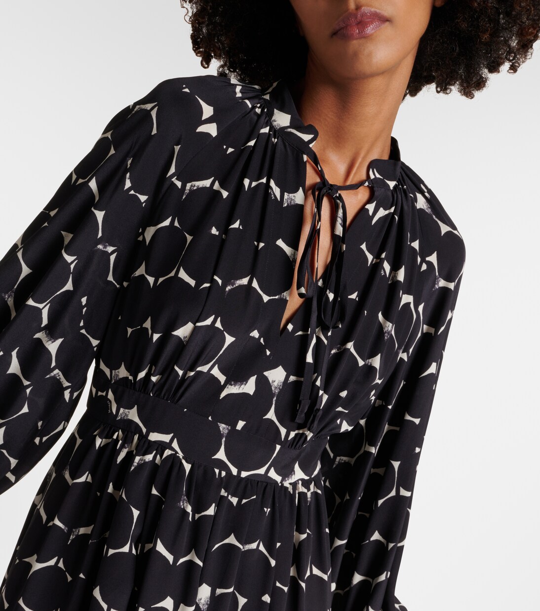 Robe longue Urbania imprimée en soie | Max Mara