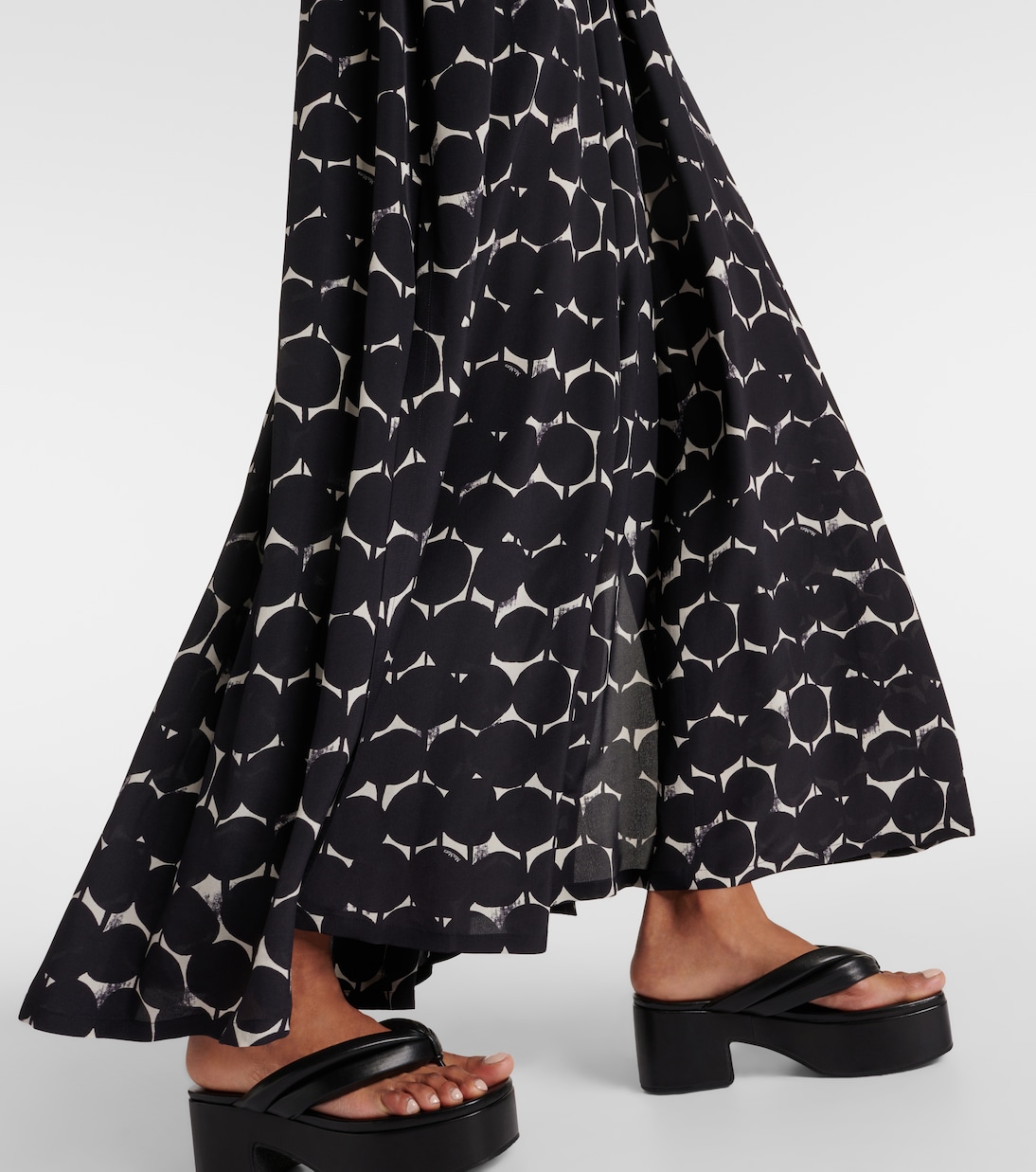 Robe longue Urbania imprimée en soie | Max Mara
