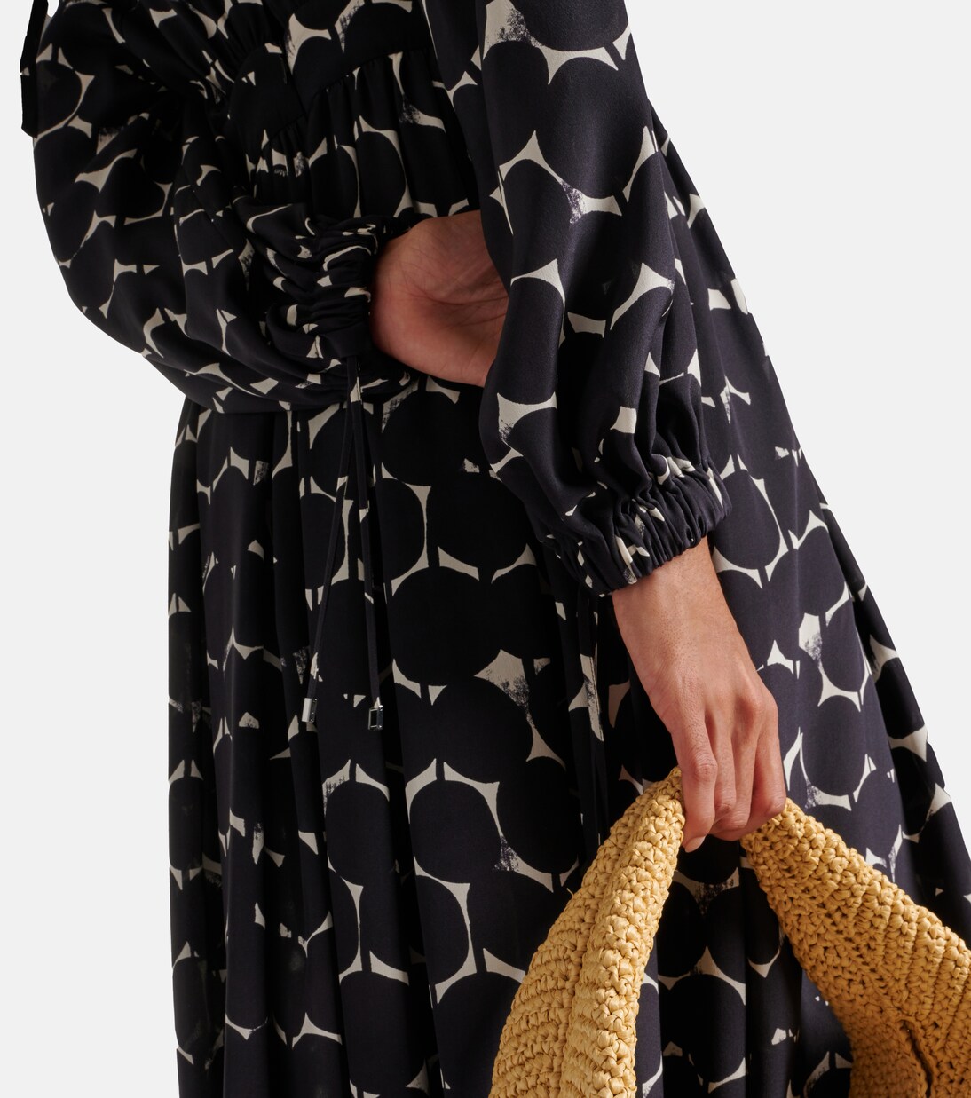 Robe longue Urbania imprimée en soie | Max Mara