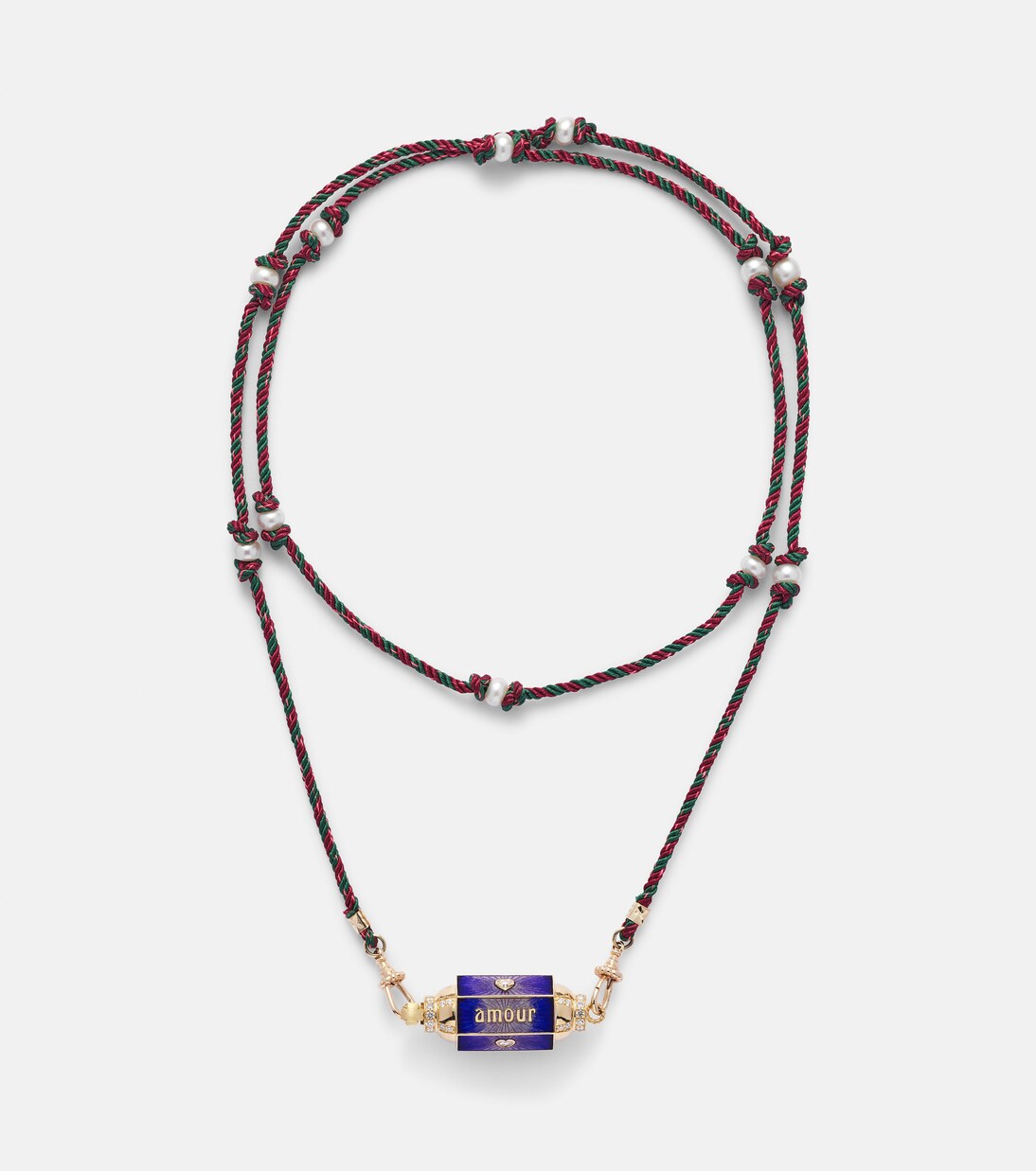 Amour Toujours 18kt gold locket with diamonds | Marie Lichtenberg