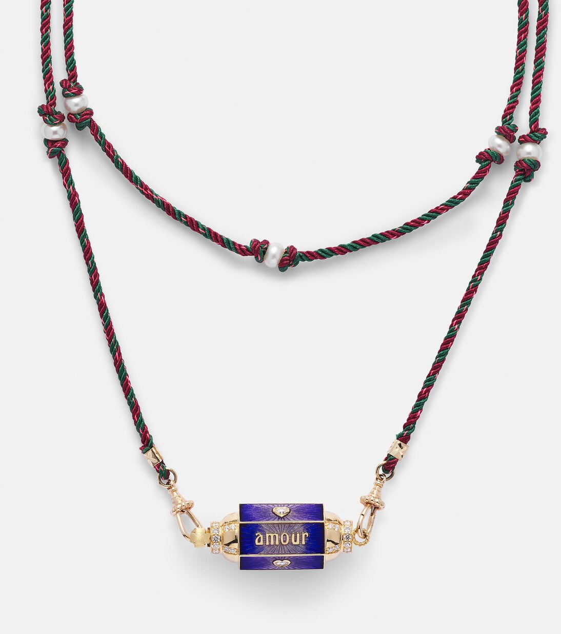 Amour Toujours 18kt gold locket with diamonds | Marie Lichtenberg