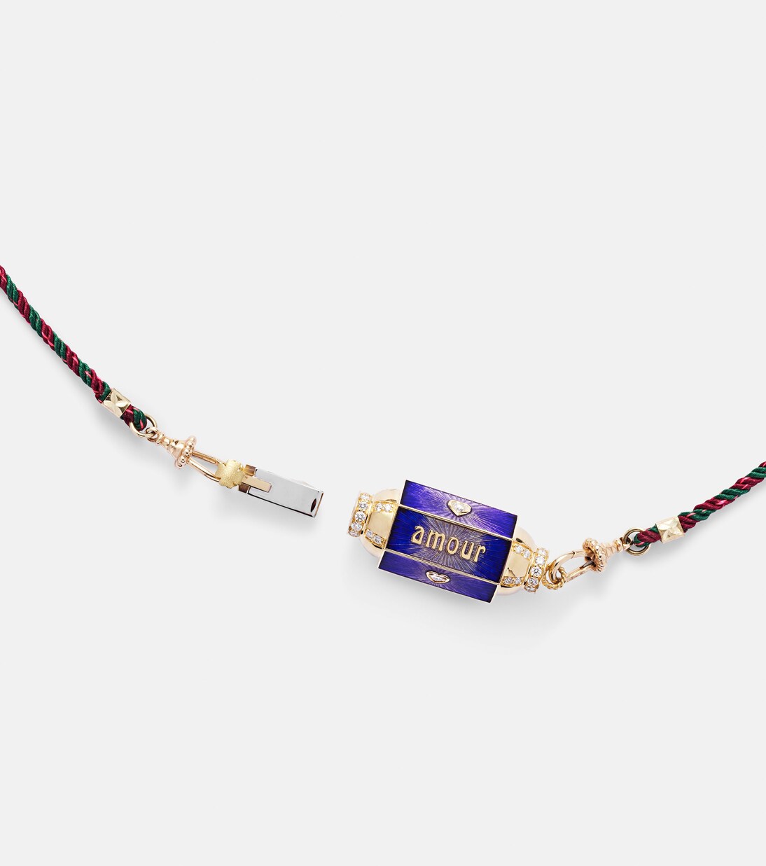 Amour Toujours 18kt gold locket with diamonds | Marie Lichtenberg