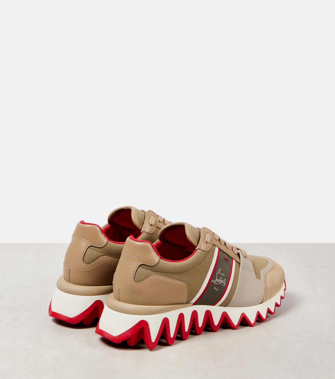 Nastroshark leather and canvas sneakers | Christian Louboutin
