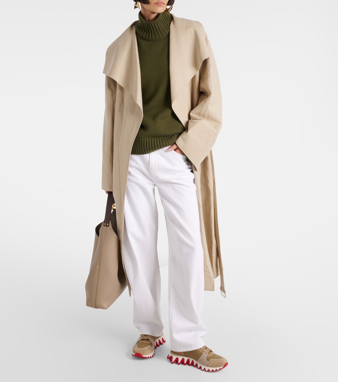 Nastroshark leather and canvas sneakers | Christian Louboutin