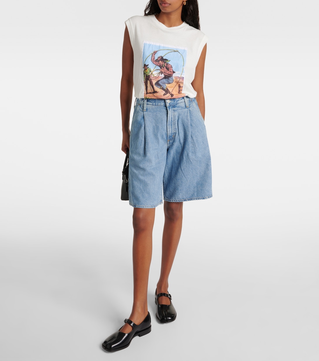 Mid-Rise Jeansshorts Ellis | Agolde