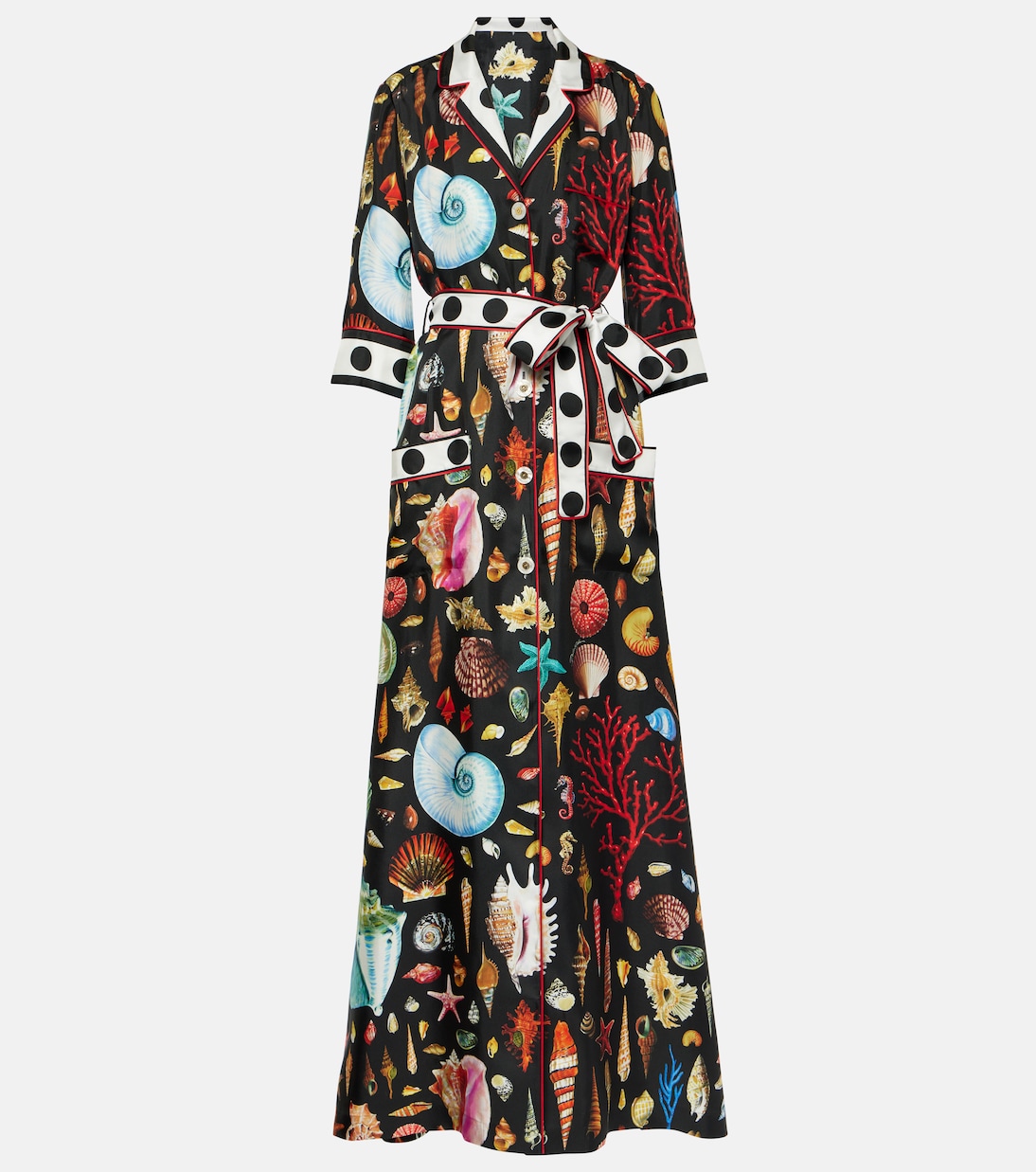 Capri printed silk satin robe | Dolce&Gabbana