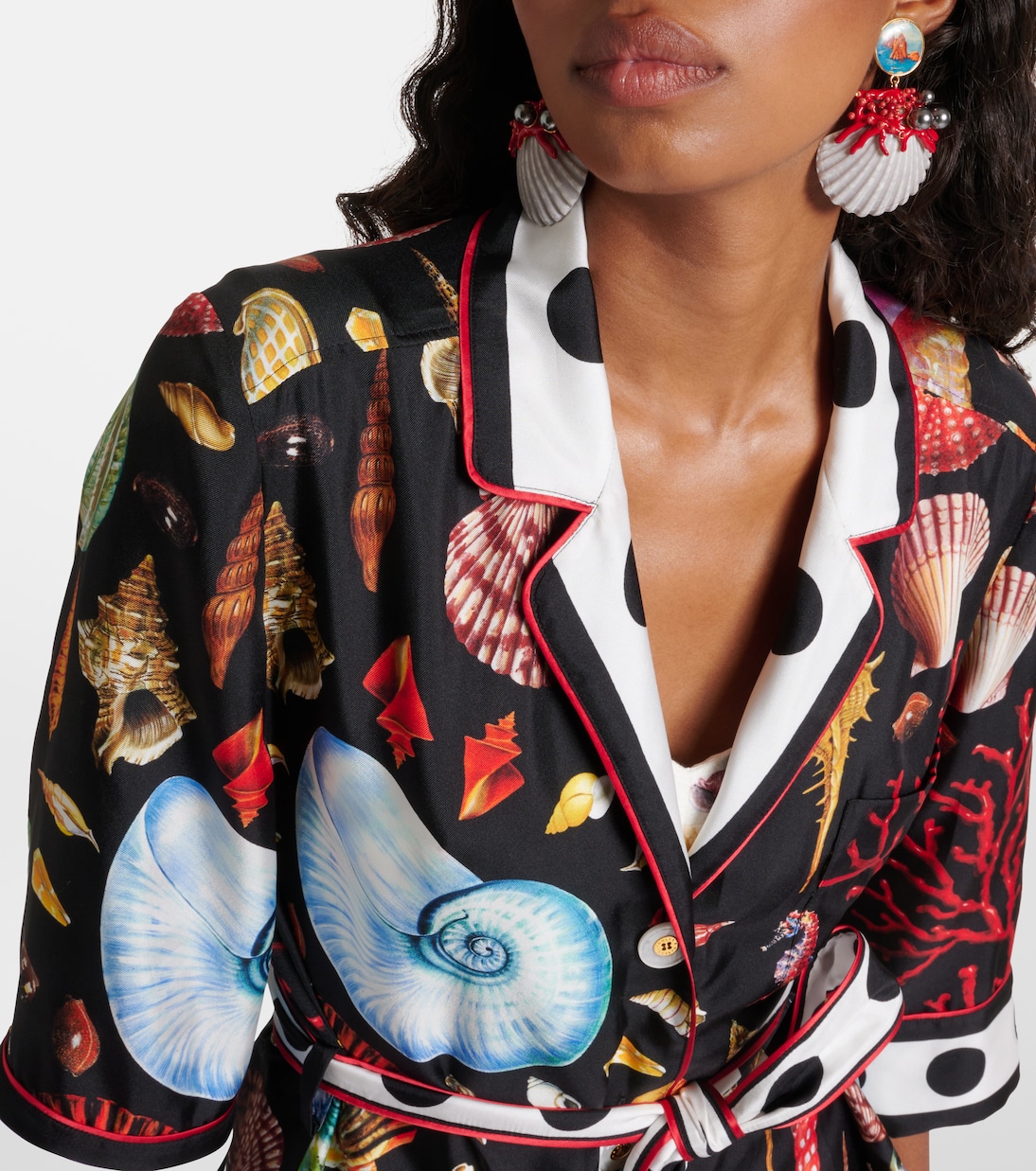 Capri printed silk satin robe | Dolce&Gabbana