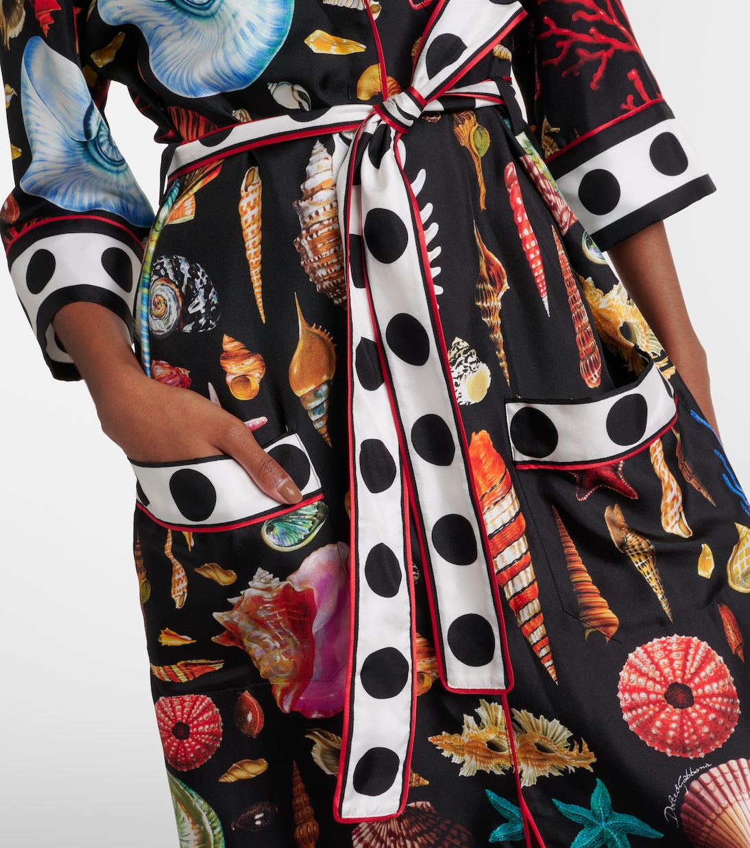 Capri printed silk satin robe | Dolce&Gabbana