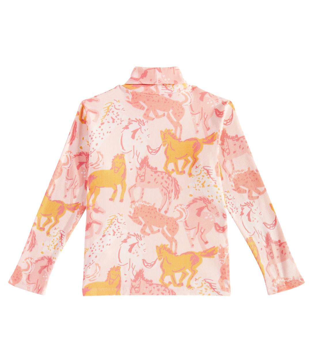 Printed cotton-blend turtleneck top | Stella McCartney Kids
