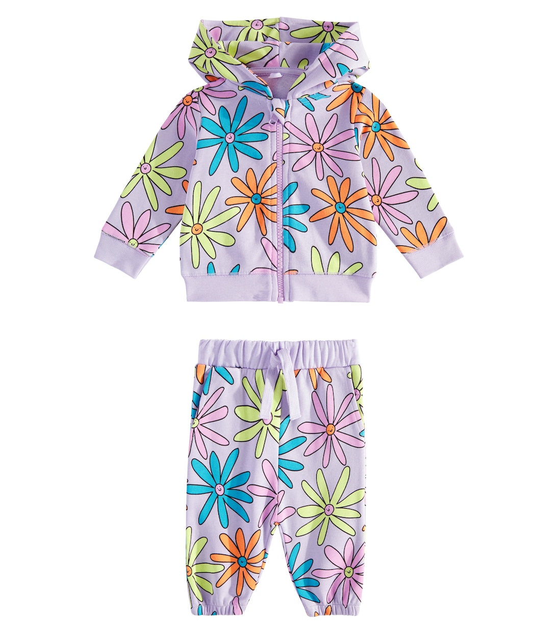 Baby printed cotton fleece tracksuit | Stella McCartney Kids