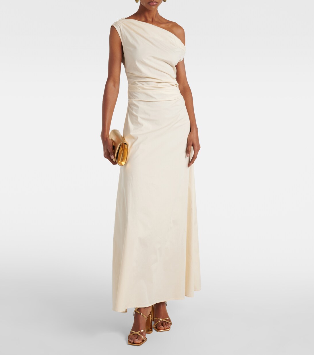 Robe longue Maxi Phare en coton mélangé | Staud