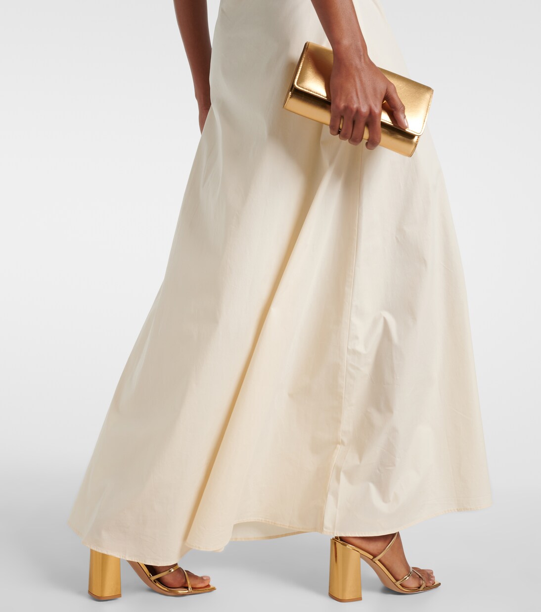 Robe longue Maxi Phare en coton mélangé | Staud