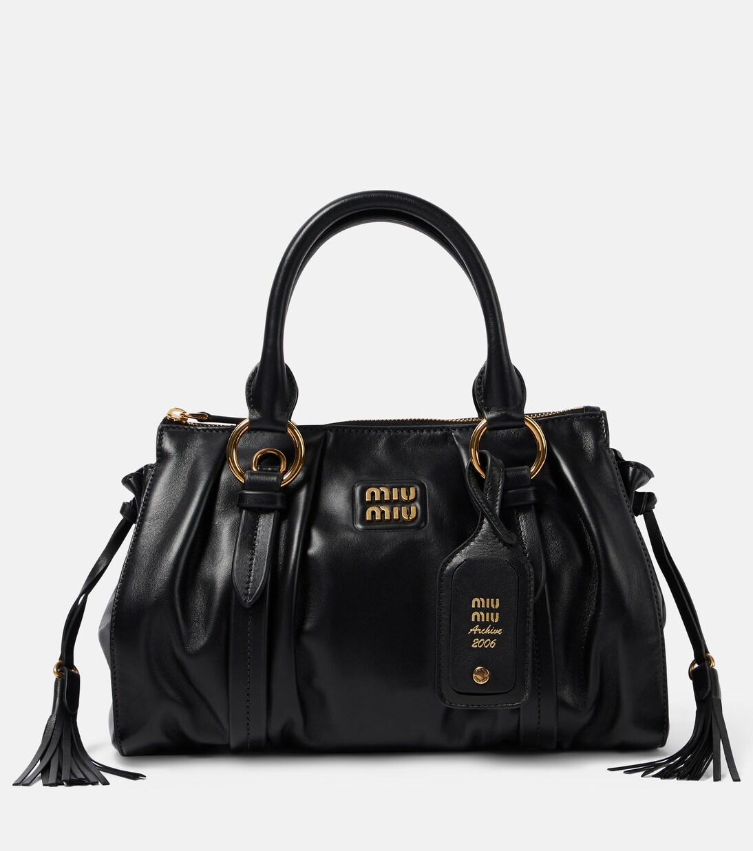 Joie Medium leather shoulder bag | Miu Miu