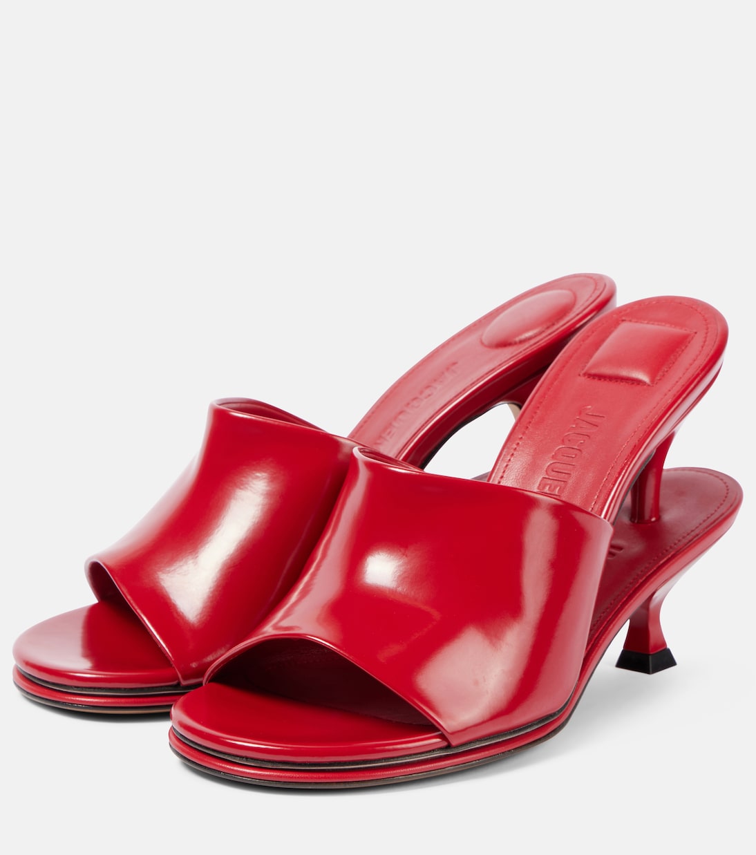 Pantoletten Les Doubles Mules aus Leder | Jacquemus