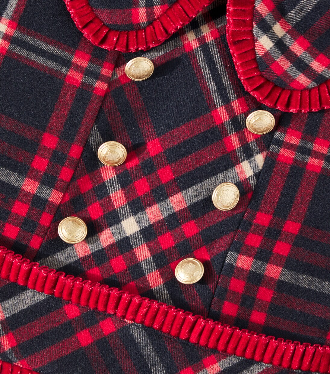 Ruffled tartan dress | Patachou