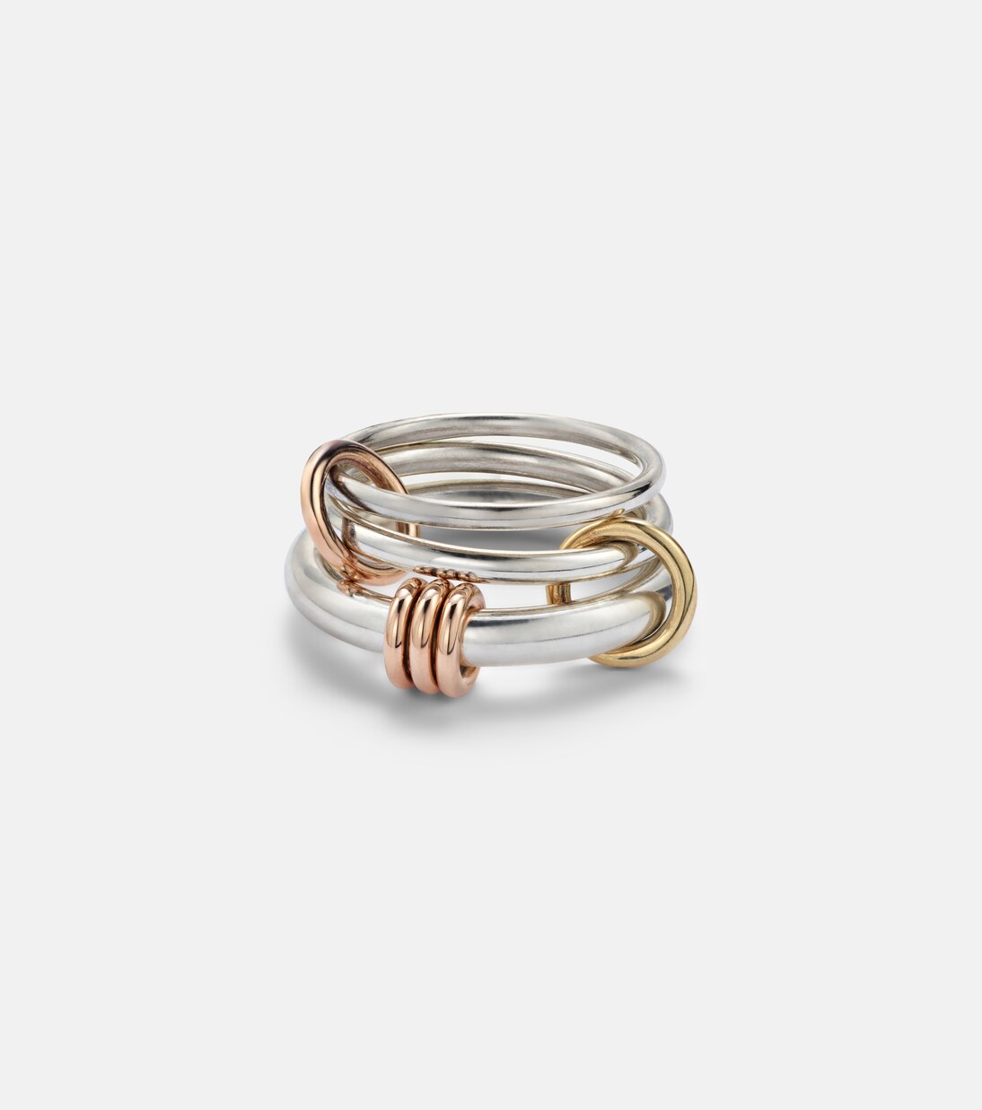 Orion sterling silver, 18kt gold, and 18kt rose gold ring | Spinelli Kilcollin