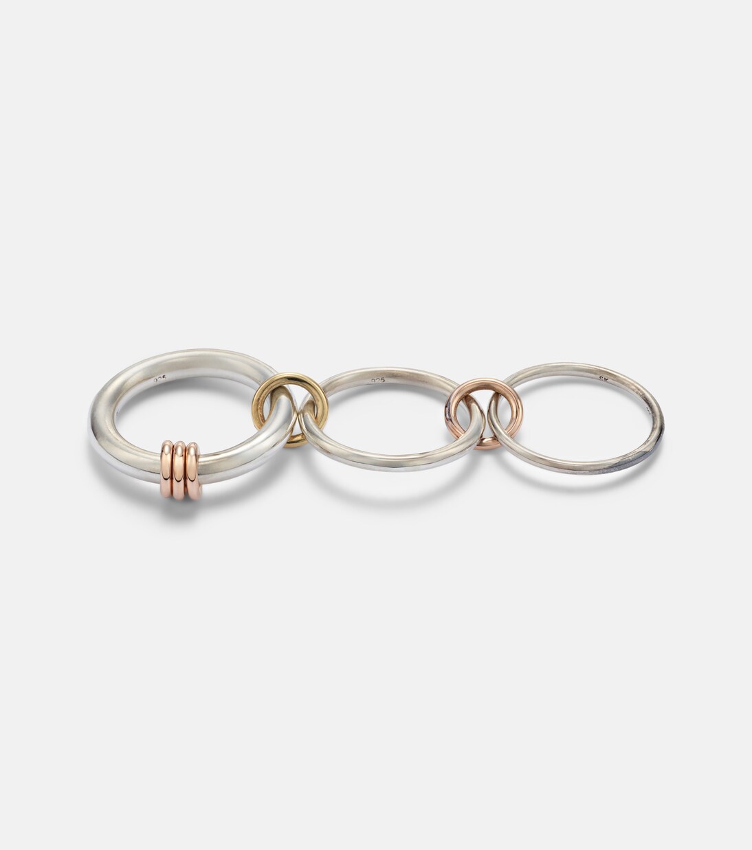 Orion sterling silver, 18kt gold, and 18kt rose gold ring | Spinelli Kilcollin