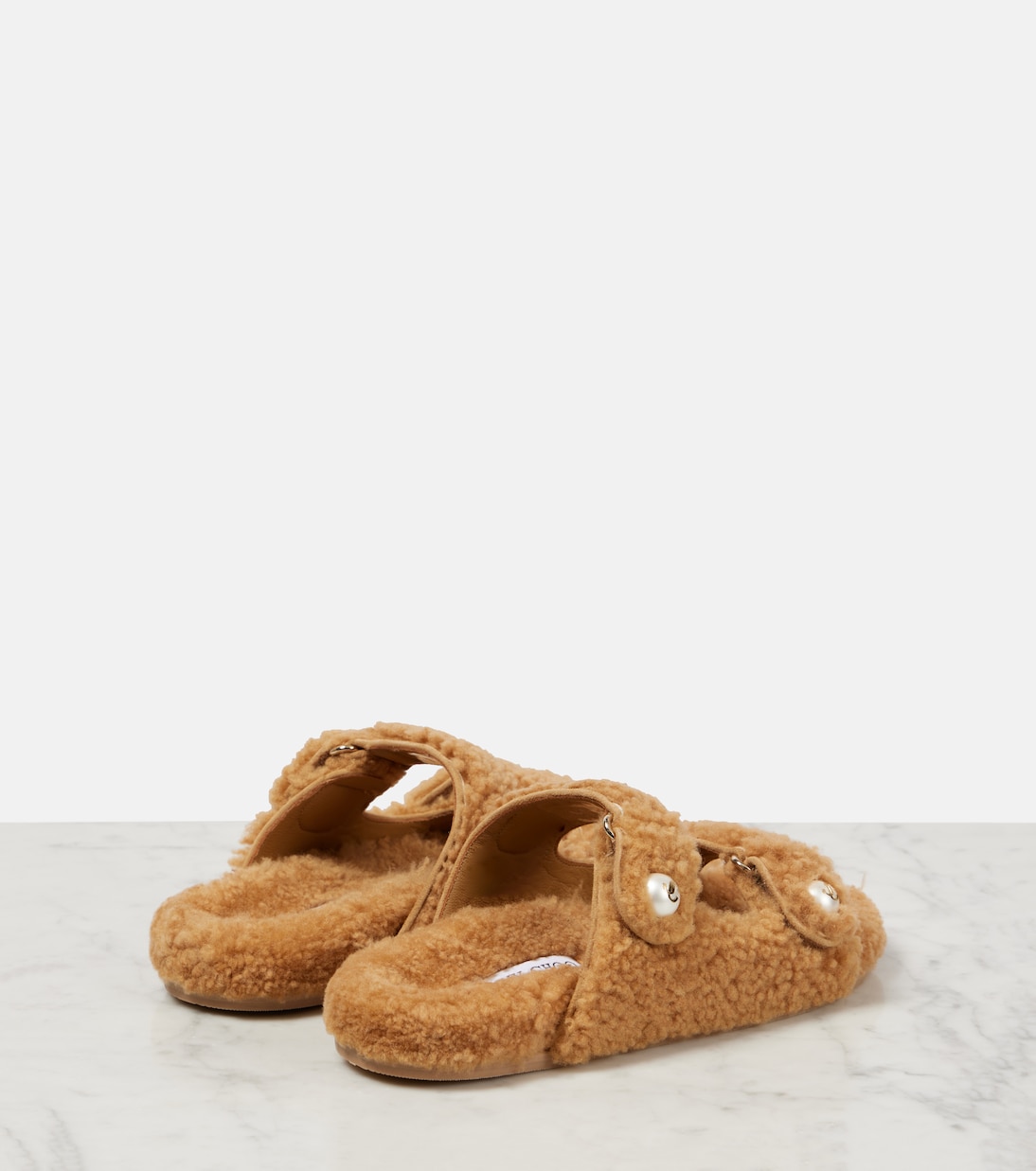 Sandalen Fayence aus Shearling | Jimmy Choo
