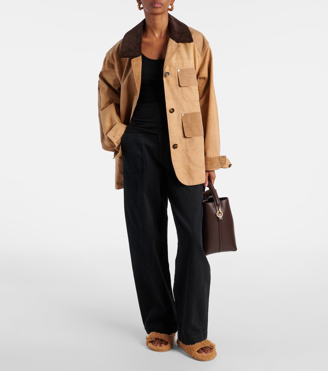 Sandalen Fayence aus Shearling | Jimmy Choo