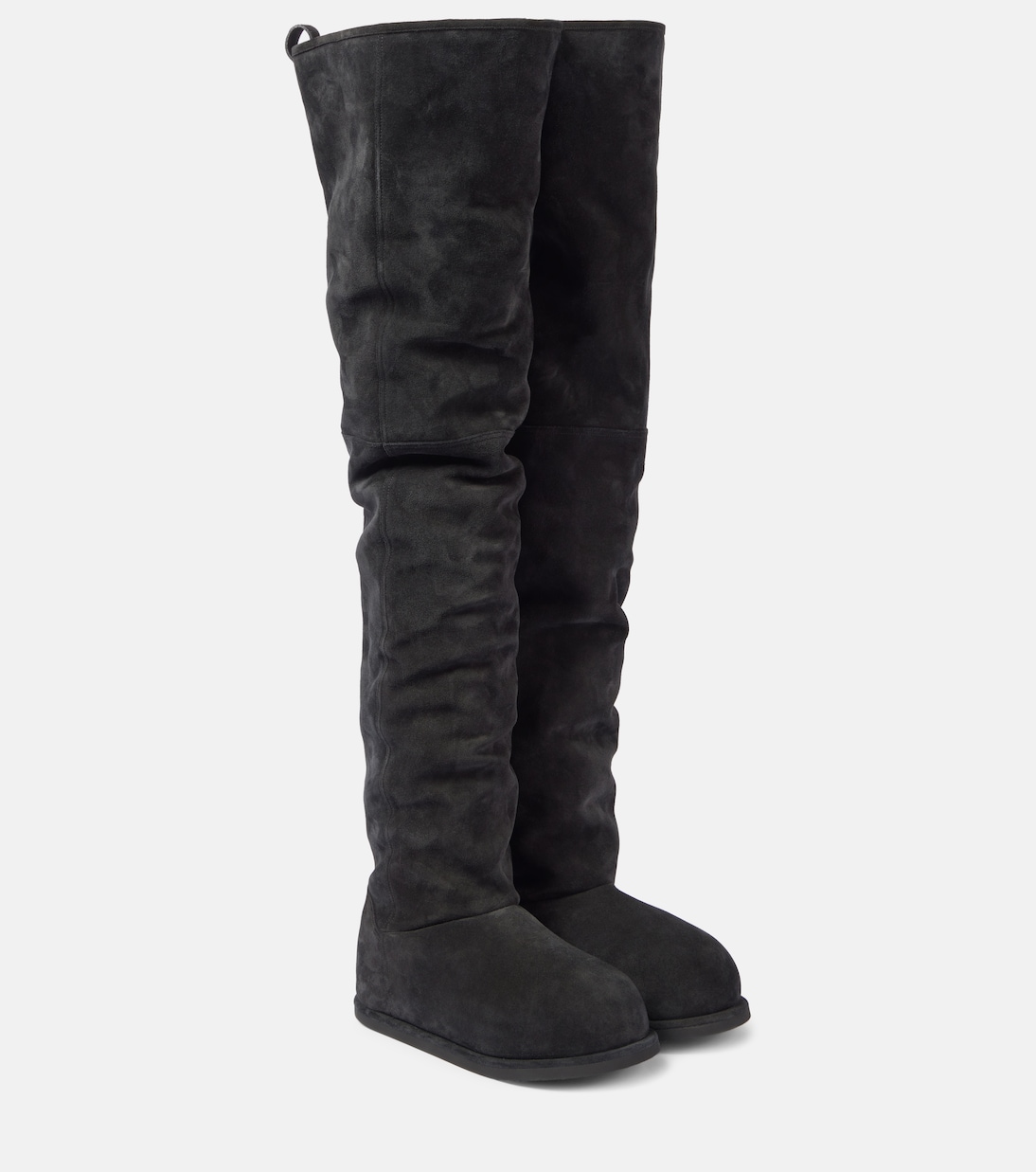Overknee-Stiefel Heidi 15 aus Veloursleder | Amina Muaddi