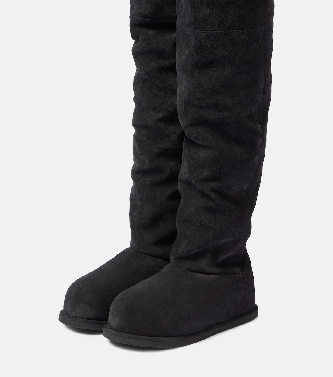 Overknee-Stiefel Heidi 15 aus Veloursleder | Amina Muaddi