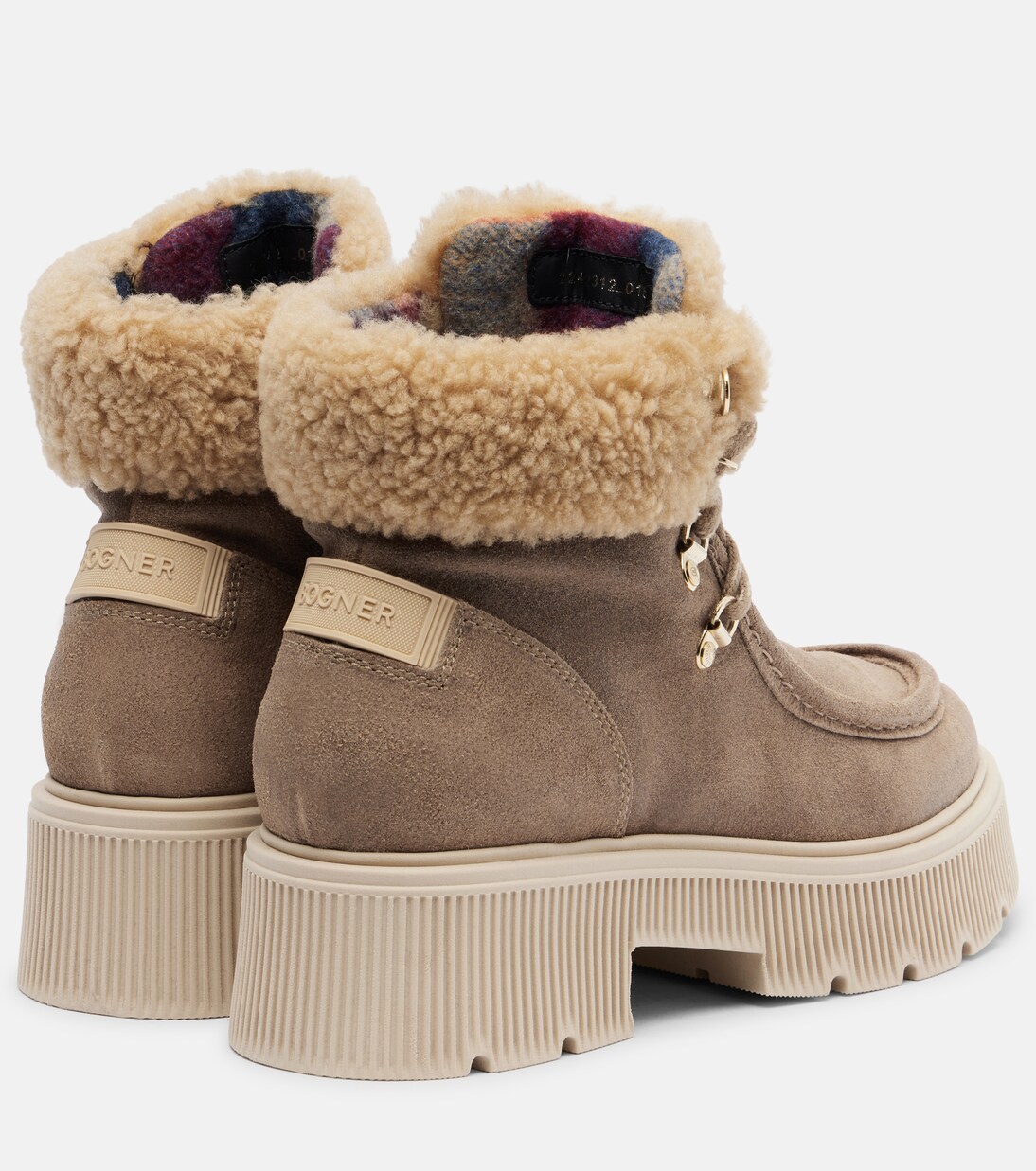 Schnürstiefel Turin aus Veloursleder mit Shearling | Bogner