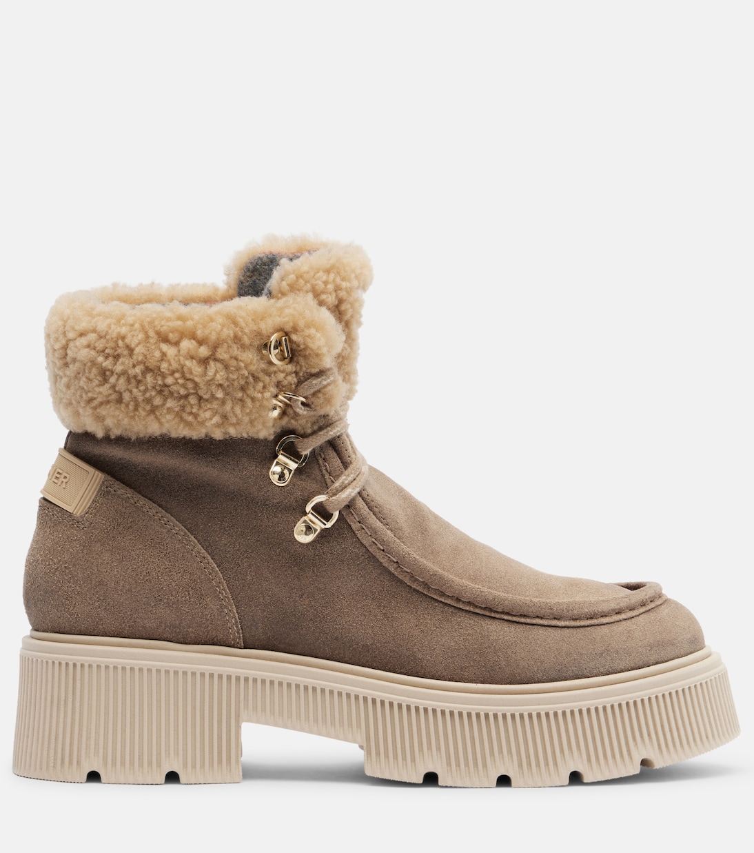 Schnürstiefel Turin aus Veloursleder mit Shearling | Bogner