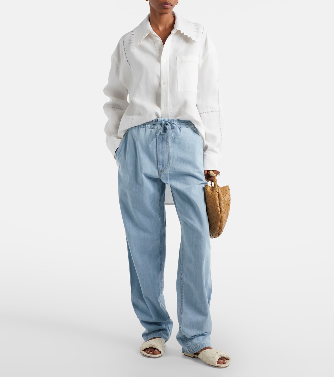 High-rise wide-leg jeans | Bottega Veneta