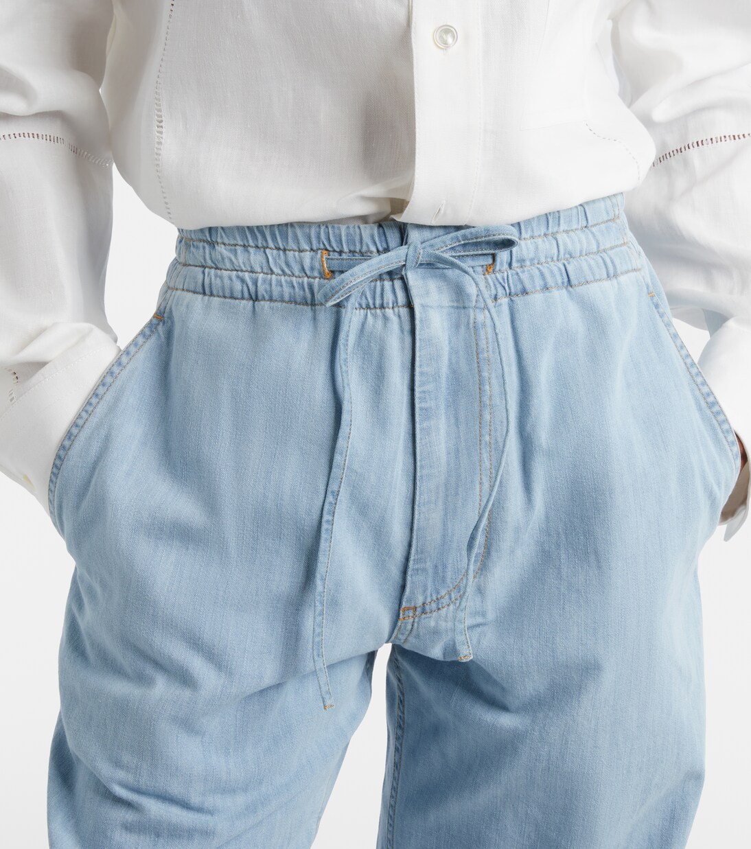 High-rise wide-leg jeans | Bottega Veneta