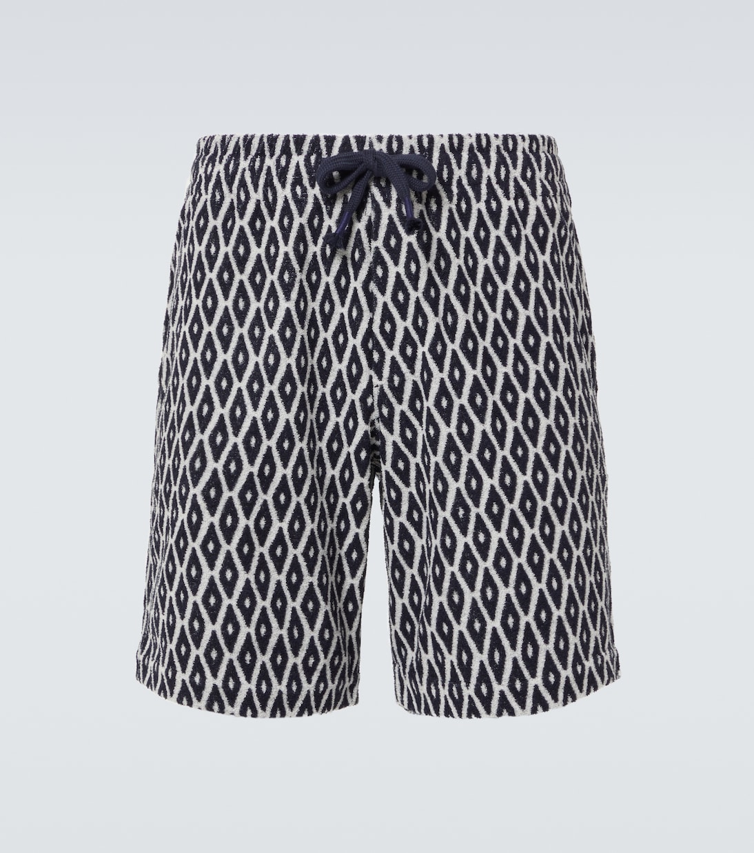 Printed cotton-blend terry shorts | Orlebar Brown