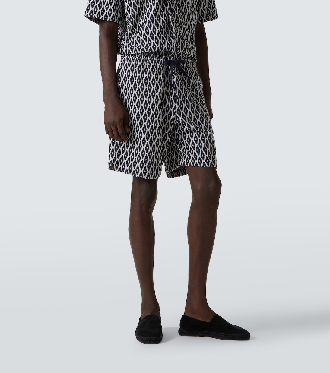Printed cotton-blend terry shorts | Orlebar Brown