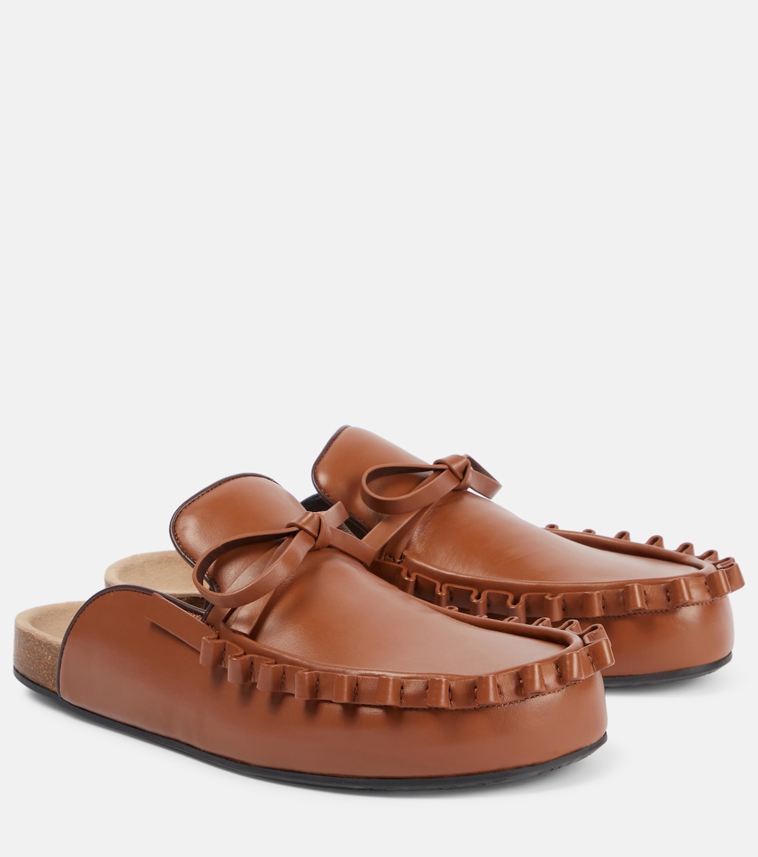 Ruffled leather mules | JW Anderson