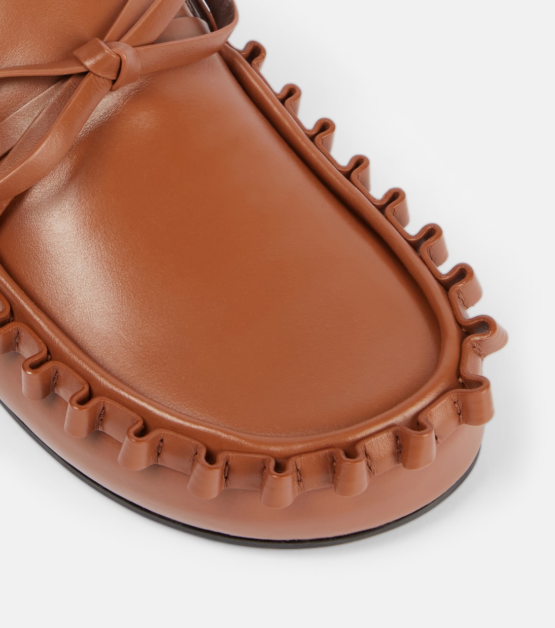 Ruffled leather mules | JW Anderson